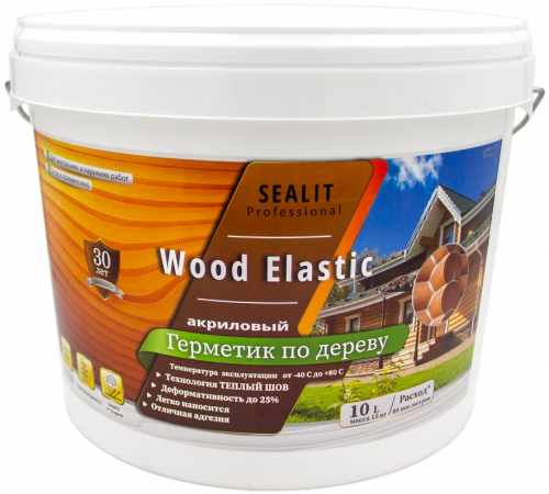 Приобрести ГЕРМЕТИК - Sealit Wood Elastic для работы с деревянными материалами 5 л в Казани, Республика Татарстан